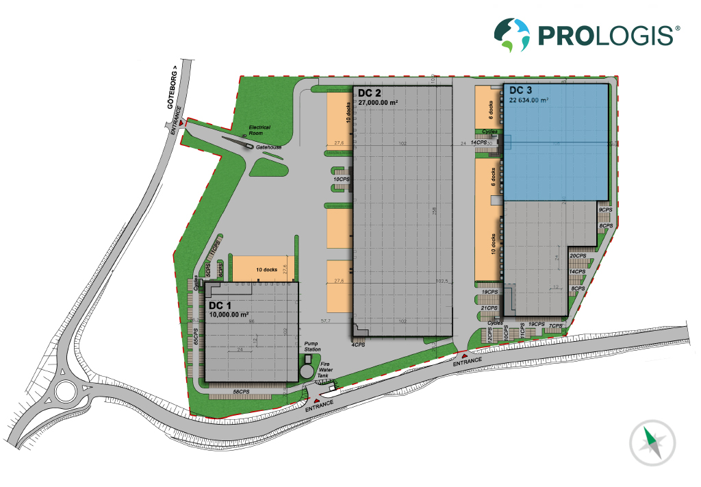 Hall Plan Prologis Park Gothenburg II Hall Plan Prologis Park Gothenburg II