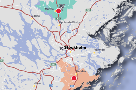 This is a map of Stockholm, Sweden This is a map of Stockholm, Sweden