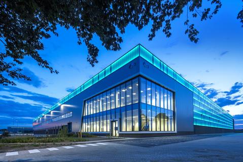Prologis Eindhoven DC3 evening foto Prologis Eindhoven DC3 evening foto