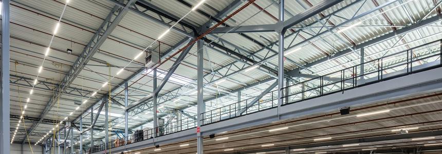Skylights provide natural lighting Skylights provide natural lighting