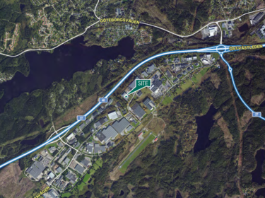 Borås DC1 map