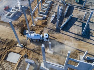 construction site from above