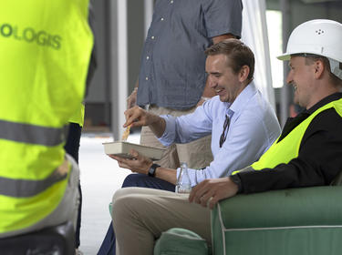 topping-out ceremony in Rosersberg